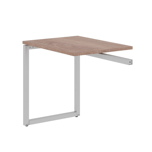RECTANGULAR SHAPE DESK EXTENSION MADE IN 25MM MFC TOP, E1 LAMINATE CHIPBOARD WITH WOODEN MODESTY PANEL 40X40MM METAL O SHAPE FRAMES by Treejar | Souqify