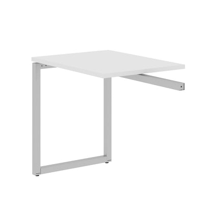 RECTANGULAR SHAPE DESK EXTENSION MADE IN 25MM MFC TOP, E1 LAMINATE CHIPBOARD WITH WOODEN MODESTY PANEL 40X40MM METAL O SHAPE FRAMES by Treejar | Souqify