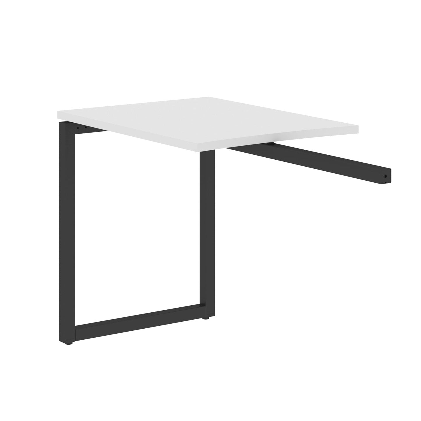 RECTANGULAR SHAPE DESK EXTENSION MADE IN 25MM MFC TOP, E1 LAMINATE CHIPBOARD WITH WOODEN MODESTY PANEL 40X40MM METAL O SHAPE FRAMES by Treejar | Souqify