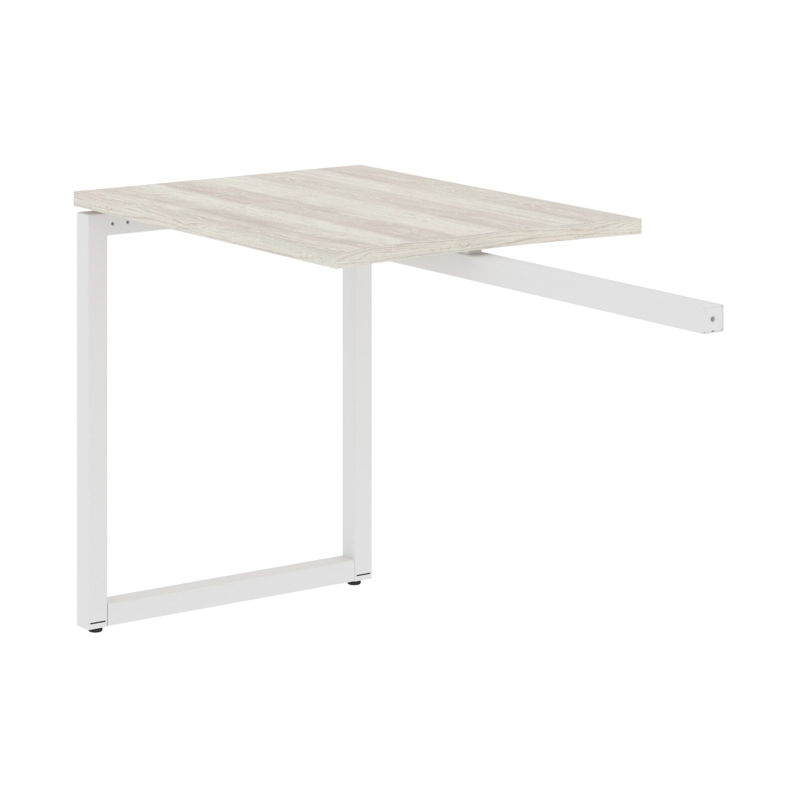 RECTANGULAR SHAPE DESK EXTENSION MADE IN 25MM MFC TOP, E1 LAMINATE CHIPBOARD WITH WOODEN MODESTY PANEL 40X40MM METAL O SHAPE FRAMES by Treejar | Souqify