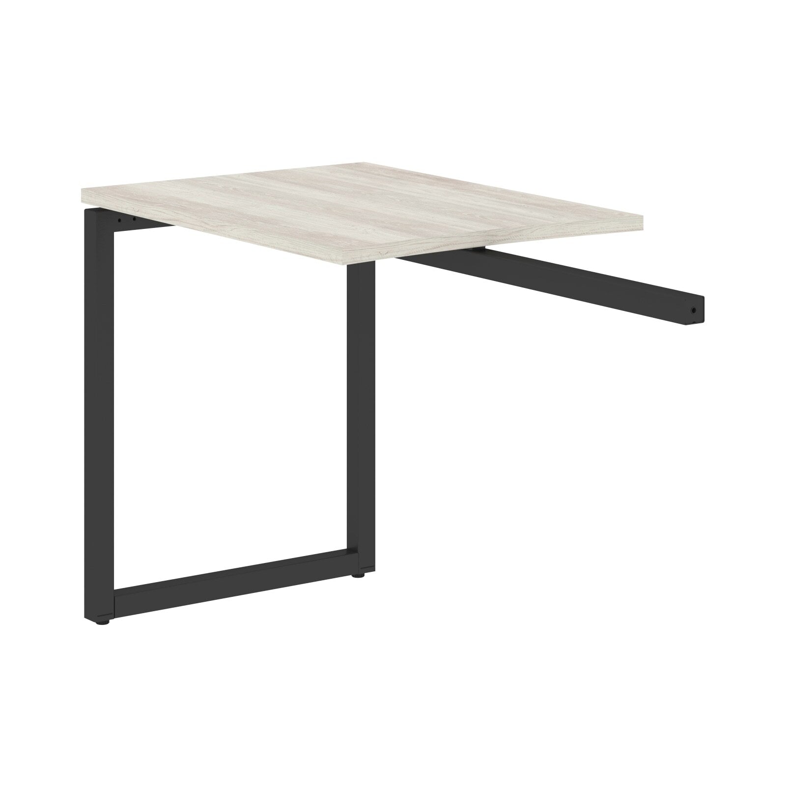 RECTANGULAR SHAPE DESK EXTENSION MADE IN 25MM MFC TOP, E1 LAMINATE CHIPBOARD WITH WOODEN MODESTY PANEL 40X40MM METAL O SHAPE FRAMES by Treejar | Souqify