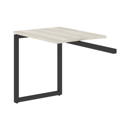 RECTANGULAR SHAPE DESK EXTENSION MADE IN 25MM MFC TOP, E1 LAMINATE CHIPBOARD WITH WOODEN MODESTY PANEL 40X40MM METAL O SHAPE FRAMES by Treejar | Souqify
