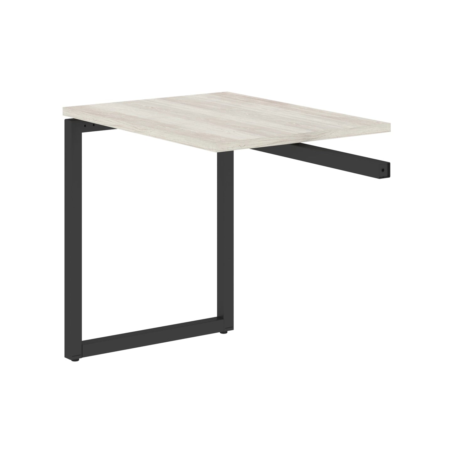 RECTANGULAR SHAPE DESK EXTENSION MADE IN 25MM MFC TOP, E1 LAMINATE CHIPBOARD WITH WOODEN MODESTY PANEL 40X40MM METAL O SHAPE FRAMES by Treejar | Souqify