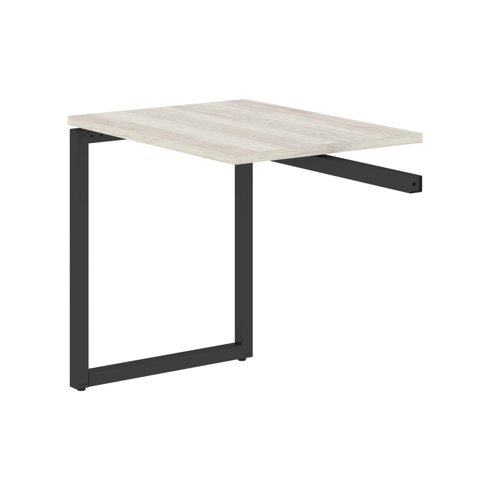 RECTANGULAR SHAPE DESK EXTENSION MADE IN 25MM MFC TOP, E1 LAMINATE CHIPBOARD WITH WOODEN MODESTY PANEL 40X40MM METAL O SHAPE FRAMES by Treejar | Souqify