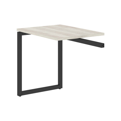 RECTANGULAR SHAPE DESK EXTENSION MADE IN 25MM MFC TOP, E1 LAMINATE CHIPBOARD WITH WOODEN MODESTY PANEL 40X40MM METAL O SHAPE FRAMES by Treejar | Souqify
