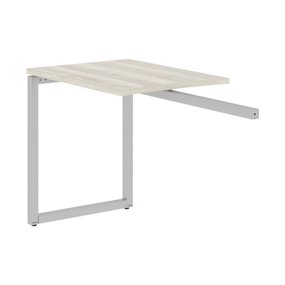 RECTANGULAR SHAPE DESK EXTENSION MADE IN 25MM MFC TOP, E1 LAMINATE CHIPBOARD WITH WOODEN MODESTY PANEL 40X40MM METAL O SHAPE FRAMES by Treejar | Souqify