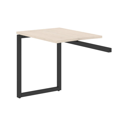RECTANGULAR SHAPE DESK EXTENSION MADE IN 25MM MFC TOP, E1 LAMINATE CHIPBOARD WITH WOODEN MODESTY PANEL 40X40MM METAL O SHAPE FRAMES by Treejar | Souqify