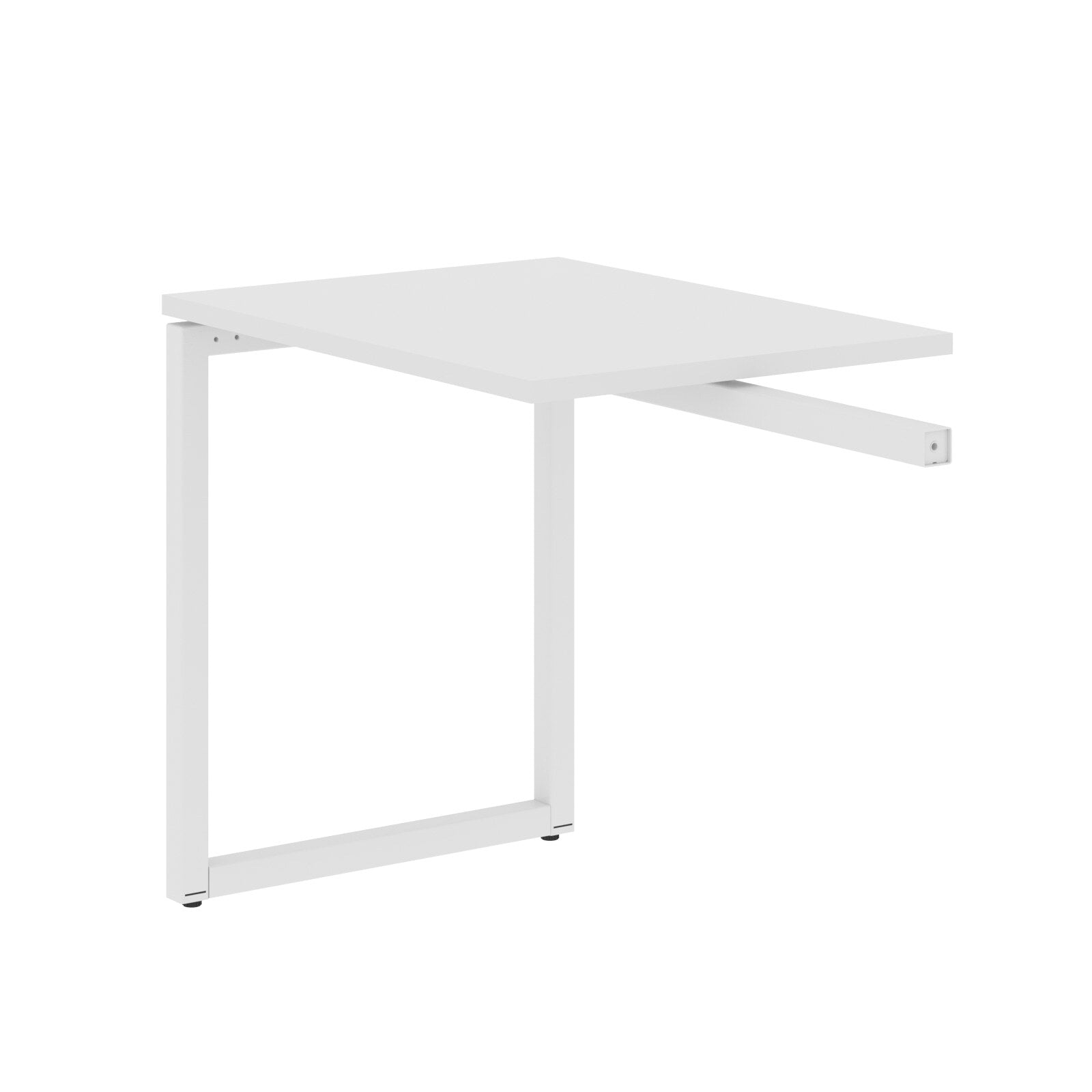 RECTANGULAR SHAPE DESK EXTENSION MADE IN 25MM MFC TOP, E1 LAMINATE CHIPBOARD WITH WOODEN MODESTY PANEL 40X40MM METAL O SHAPE FRAMES by Treejar | Souqify