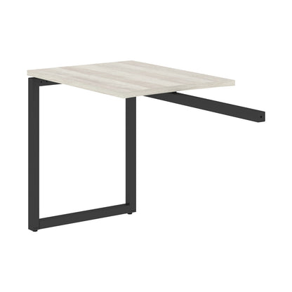 RECTANGULAR SHAPE DESK EXTENSION MADE IN 25MM MFC TOP, E1 LAMINATE CHIPBOARD WITH WOODEN MODESTY PANEL 40X40MM METAL O SHAPE FRAMES by Treejar | Souqify