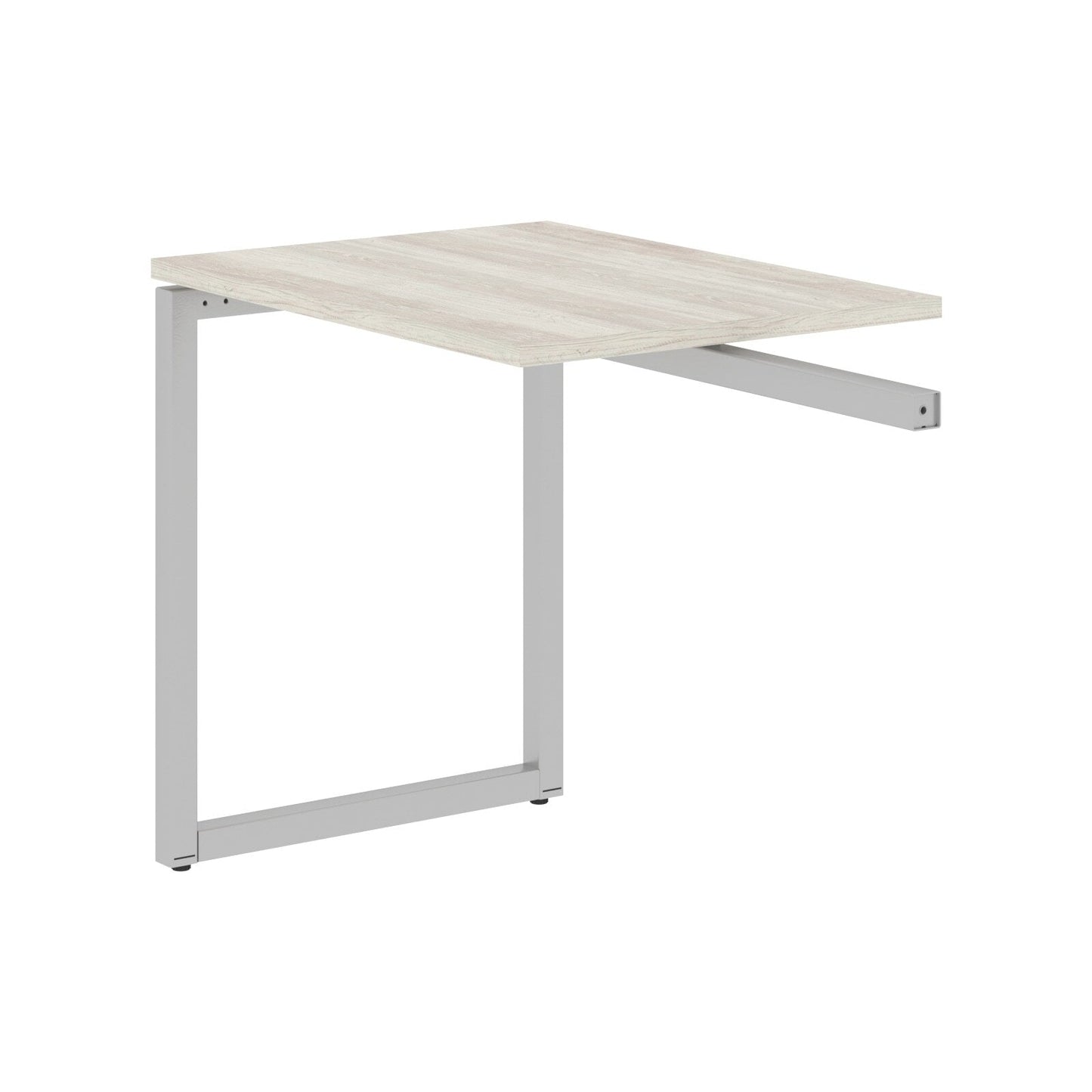 RECTANGULAR SHAPE DESK EXTENSION MADE IN 25MM MFC TOP, E1 LAMINATE CHIPBOARD WITH WOODEN MODESTY PANEL 40X40MM METAL O SHAPE FRAMES by Treejar | Souqify