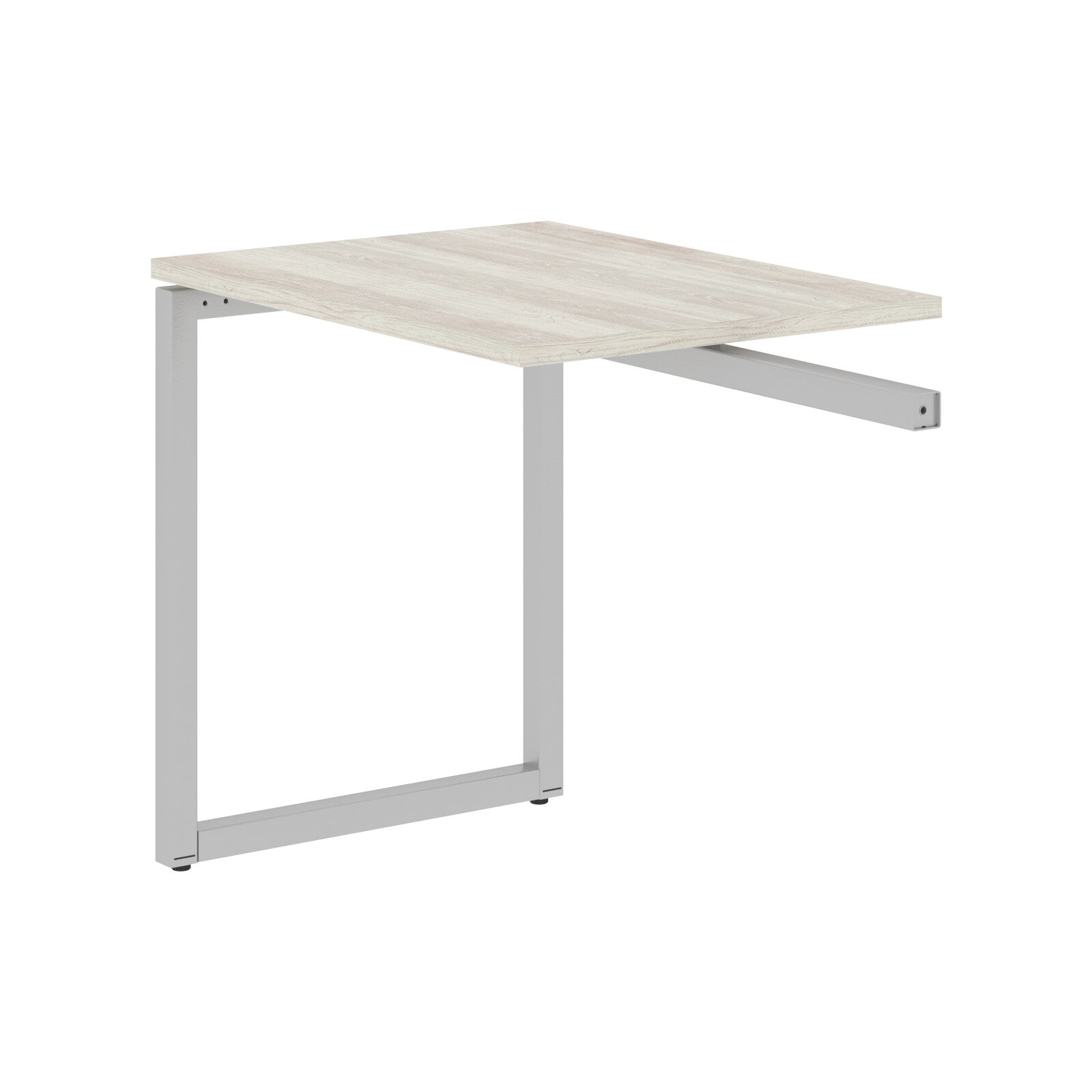 RECTANGULAR SHAPE DESK EXTENSION MADE IN 25MM MFC TOP, E1 LAMINATE CHIPBOARD WITH WOODEN MODESTY PANEL 40X40MM METAL O SHAPE FRAMES by Treejar | Souqify
