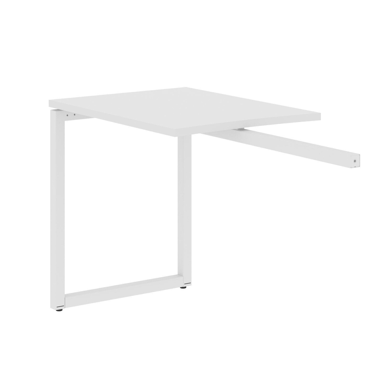 RECTANGULAR SHAPE DESK EXTENSION MADE IN 25MM MFC TOP, E1 LAMINATE CHIPBOARD WITH WOODEN MODESTY PANEL 40X40MM METAL O SHAPE FRAMES by Treejar | Souqify