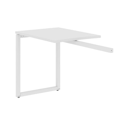 RECTANGULAR SHAPE DESK EXTENSION MADE IN 25MM MFC TOP, E1 LAMINATE CHIPBOARD WITH WOODEN MODESTY PANEL 40X40MM METAL O SHAPE FRAMES by Treejar | Souqify