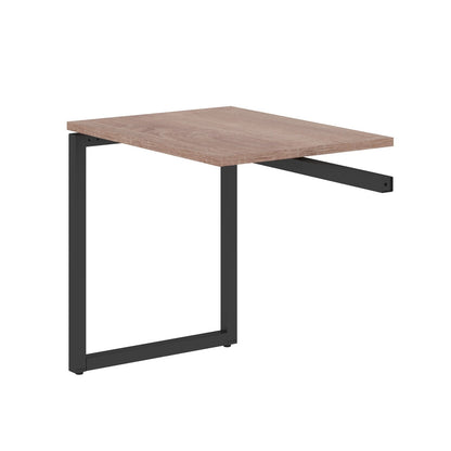RECTANGULAR SHAPE DESK EXTENSION MADE IN 25MM MFC TOP, E1 LAMINATE CHIPBOARD WITH WOODEN MODESTY PANEL 40X40MM METAL O SHAPE FRAMES by Treejar | Souqify