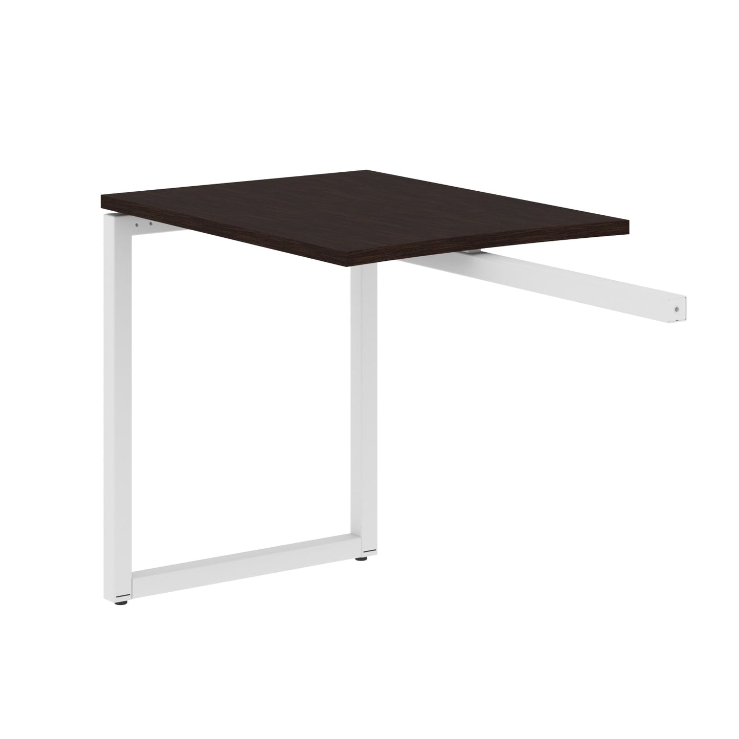 RECTANGULAR SHAPE DESK EXTENSION MADE IN 25MM MFC TOP, E1 LAMINATE CHIPBOARD WITH WOODEN MODESTY PANEL 40X40MM METAL O SHAPE FRAMES by Treejar | Souqify