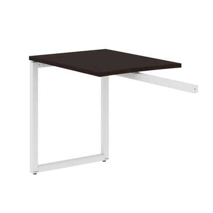 RECTANGULAR SHAPE DESK EXTENSION MADE IN 25MM MFC TOP, E1 LAMINATE CHIPBOARD WITH WOODEN MODESTY PANEL 40X40MM METAL O SHAPE FRAMES by Treejar | Souqify