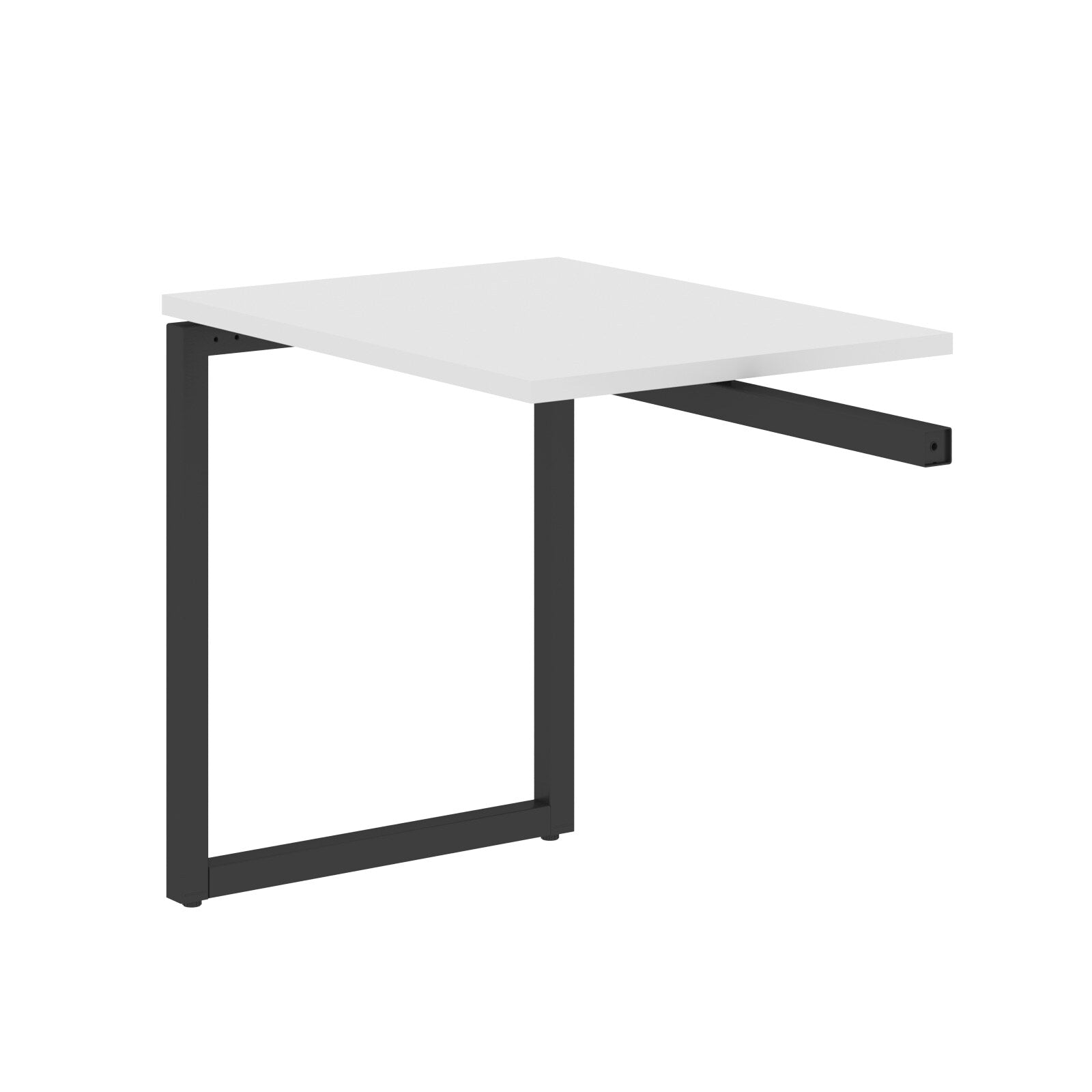 RECTANGULAR SHAPE DESK EXTENSION MADE IN 25MM MFC TOP, E1 LAMINATE CHIPBOARD WITH WOODEN MODESTY PANEL 40X40MM METAL O SHAPE FRAMES by Treejar | Souqify