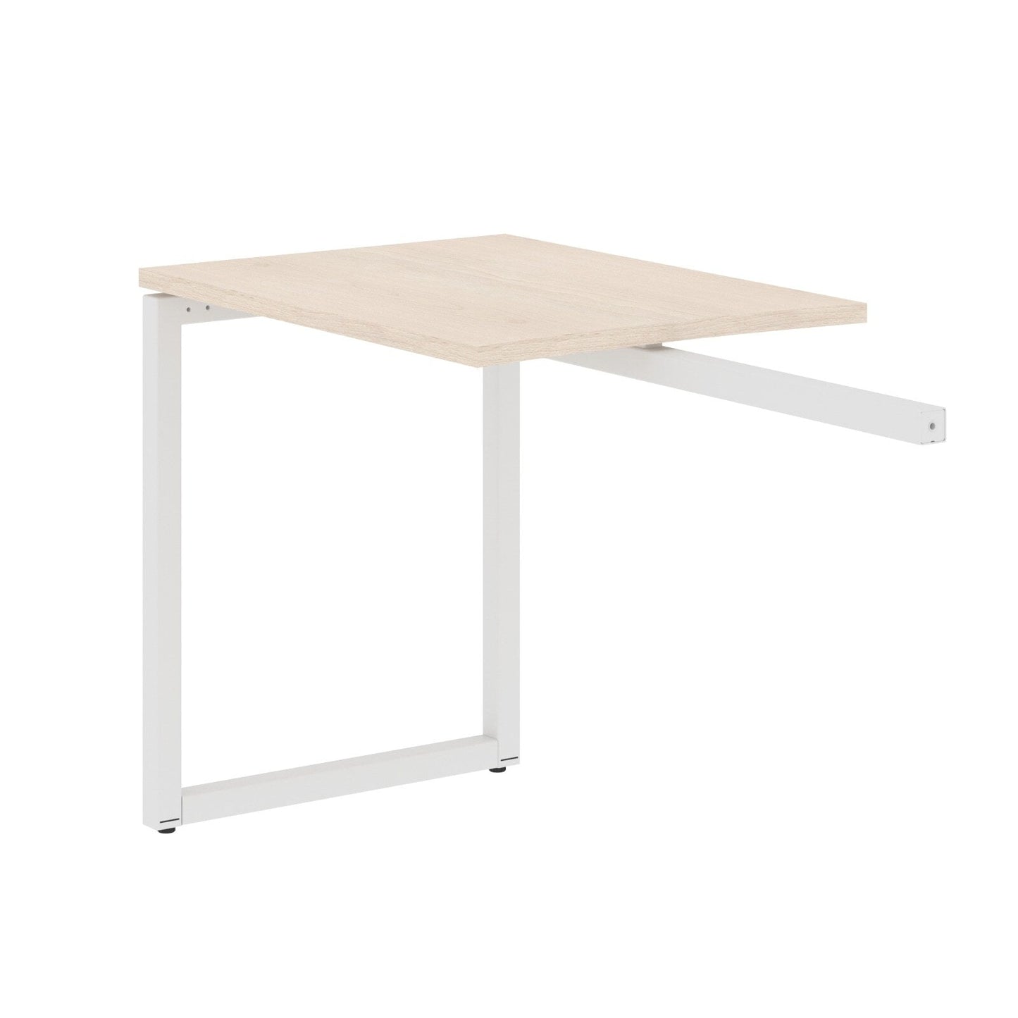 RECTANGULAR SHAPE DESK EXTENSION MADE IN 25MM MFC TOP, E1 LAMINATE CHIPBOARD WITH WOODEN MODESTY PANEL 40X40MM METAL O SHAPE FRAMES by Treejar | Souqify