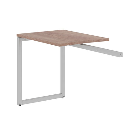 RECTANGULAR SHAPE DESK EXTENSION MADE IN 25MM MFC TOP, E1 LAMINATE CHIPBOARD WITH WOODEN MODESTY PANEL 40X40MM METAL O SHAPE FRAMES by Treejar | Souqify
