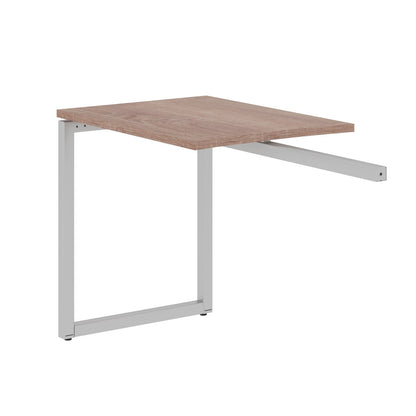 RECTANGULAR SHAPE DESK EXTENSION MADE IN 25MM MFC TOP, E1 LAMINATE CHIPBOARD WITH WOODEN MODESTY PANEL 40X40MM METAL O SHAPE FRAMES by Treejar | Souqify