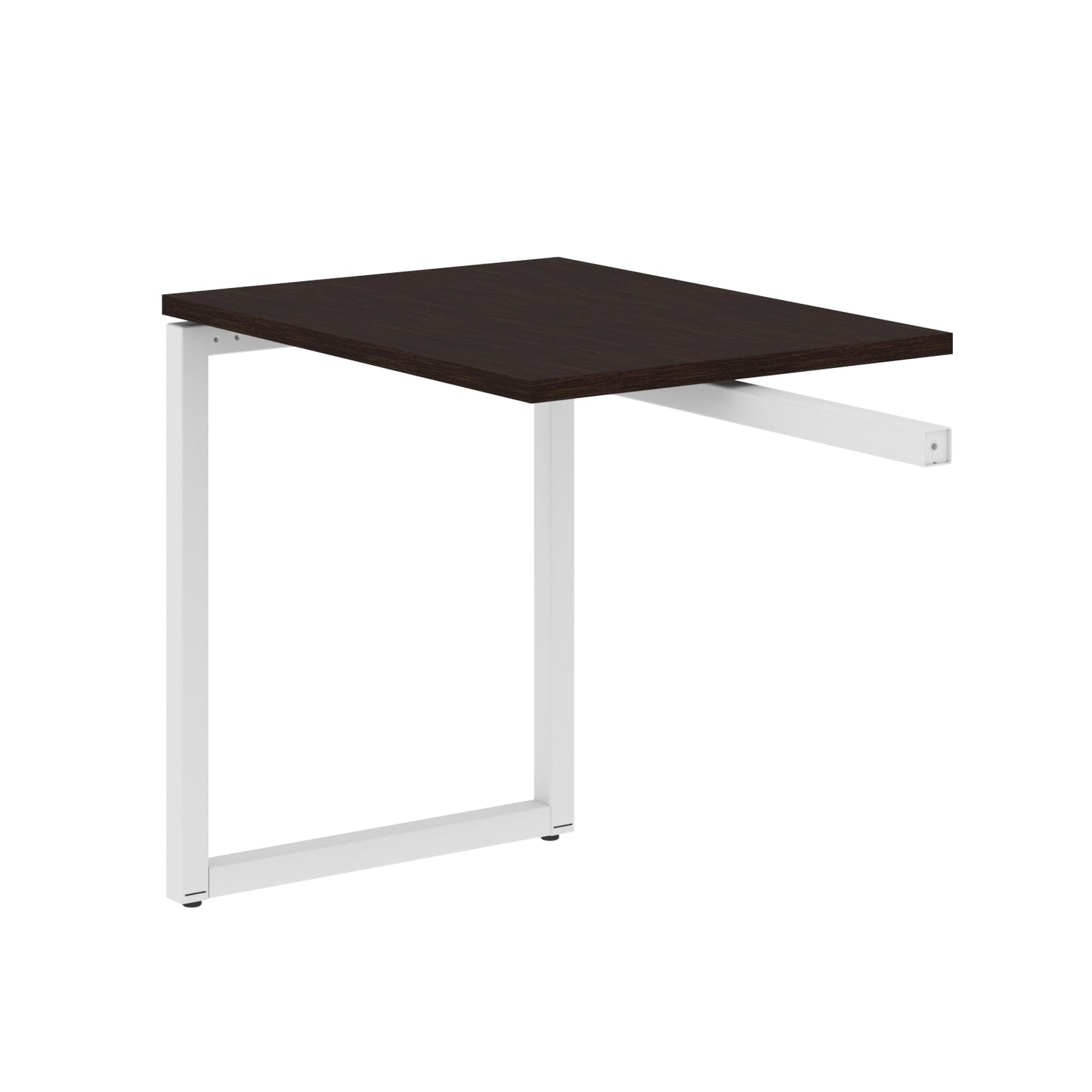 RECTANGULAR SHAPE DESK EXTENSION MADE IN 25MM MFC TOP, E1 LAMINATE CHIPBOARD WITH WOODEN MODESTY PANEL 40X40MM METAL O SHAPE FRAMES by Treejar | Souqify