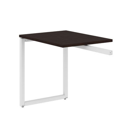 RECTANGULAR SHAPE DESK EXTENSION MADE IN 25MM MFC TOP, E1 LAMINATE CHIPBOARD WITH WOODEN MODESTY PANEL 40X40MM METAL O SHAPE FRAMES by Treejar | Souqify