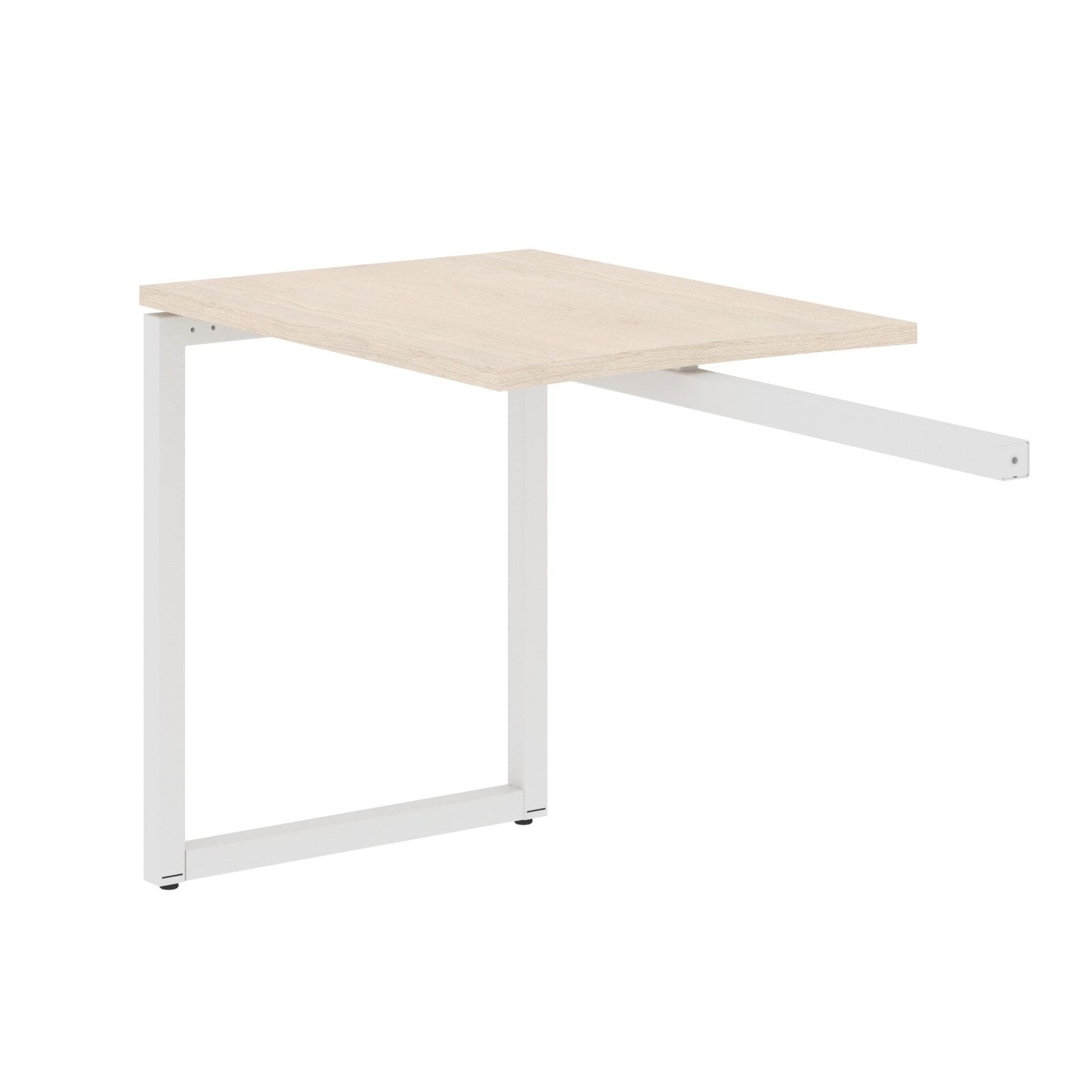 RECTANGULAR SHAPE DESK EXTENSION MADE IN 25MM MFC TOP, E1 LAMINATE CHIPBOARD WITH WOODEN MODESTY PANEL 40X40MM METAL O SHAPE FRAMES by Treejar | Souqify