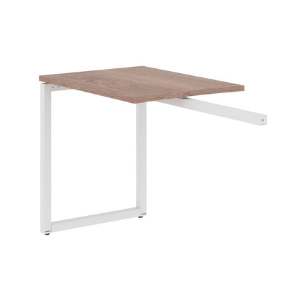 RECTANGULAR SHAPE DESK EXTENSION MADE IN 25MM MFC TOP, E1 LAMINATE CHIPBOARD WITH WOODEN MODESTY PANEL 40X40MM METAL O SHAPE FRAMES by Treejar | Souqify