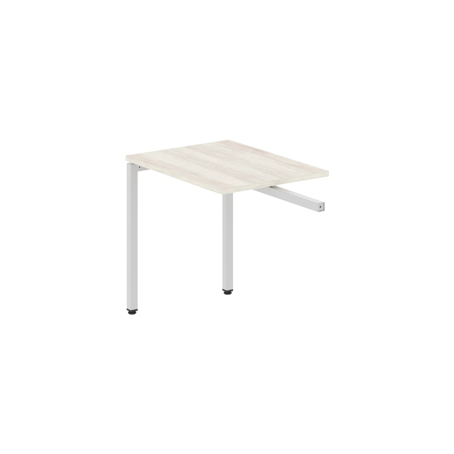 RECTANGULAR SHAPE DESK EXTENSION MADE IN 25MM MFC TOP, E1 LAMINATE CHIPBOARD WITH WOODEN MODESTY PANEL 40X40MM METAL U SHAPE FRAMES by Treejar | Souqify