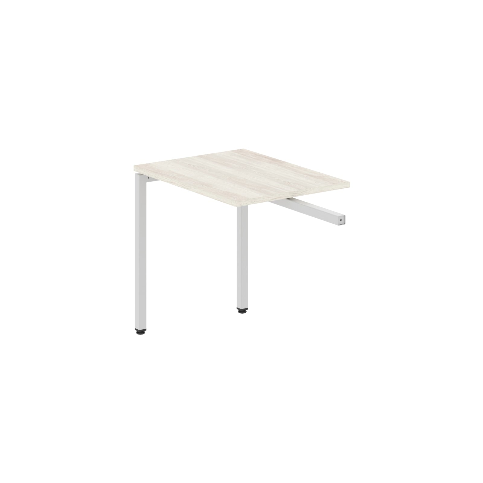 RECTANGULAR SHAPE DESK EXTENSION MADE IN 25MM MFC TOP, E1 LAMINATE CHIPBOARD WITH WOODEN MODESTY PANEL 40X40MM METAL U SHAPE FRAMES by Treejar | Souqify