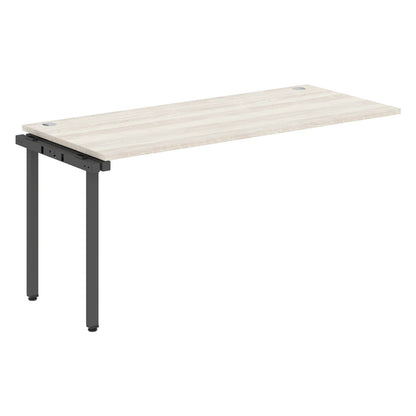 RECTANGULAR SHAPE DESK EXTENSION MADE IN 25MM MFC TOP, E1 LAMINATE CHIPBOARD WITH WOODEN MODESTY PANEL 40X40MM METAL U SHAPE FRAMES by Treejar | Souqify