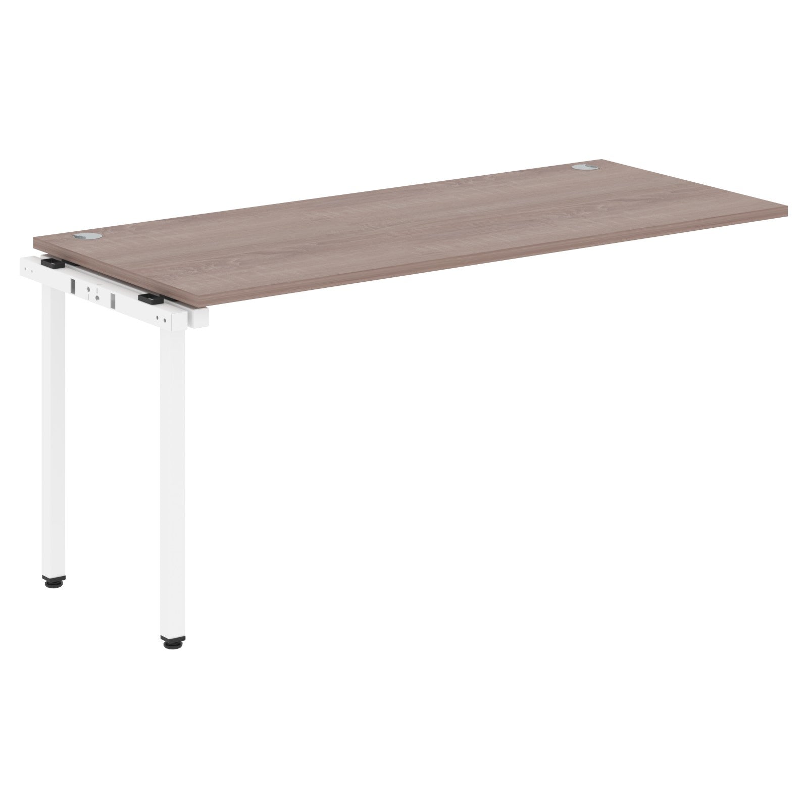 RECTANGULAR SHAPE DESK EXTENSION MADE IN 25MM MFC TOP, E1 LAMINATE CHIPBOARD WITH WOODEN MODESTY PANEL 40X40MM METAL U SHAPE FRAMES by Treejar | Souqify