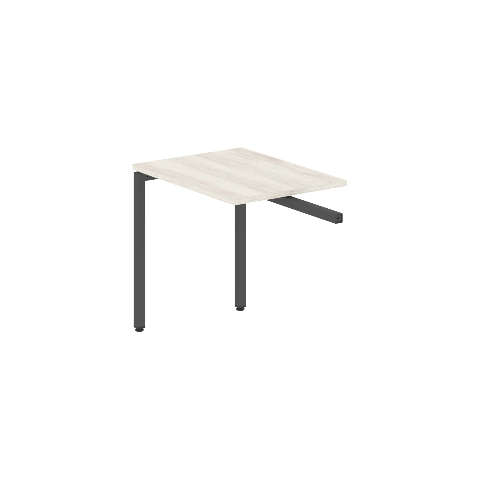 RECTANGULAR SHAPE DESK EXTENSION MADE IN 25MM MFC TOP, E1 LAMINATE CHIPBOARD WITH WOODEN MODESTY PANEL 40X40MM METAL U SHAPE FRAMES by Treejar | Souqify