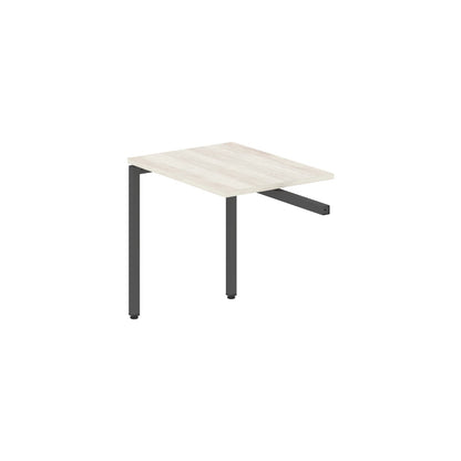 RECTANGULAR SHAPE DESK EXTENSION MADE IN 25MM MFC TOP, E1 LAMINATE CHIPBOARD WITH WOODEN MODESTY PANEL 40X40MM METAL U SHAPE FRAMES by Treejar | Souqify