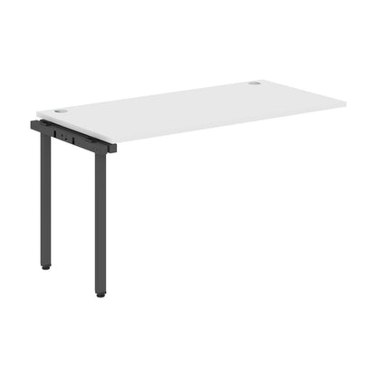 RECTANGULAR SHAPE DESK EXTENSION MADE IN 25MM MFC TOP, E1 LAMINATE CHIPBOARD WITH WOODEN MODESTY PANEL 40X40MM METAL U SHAPE FRAMES by Treejar | Souqify