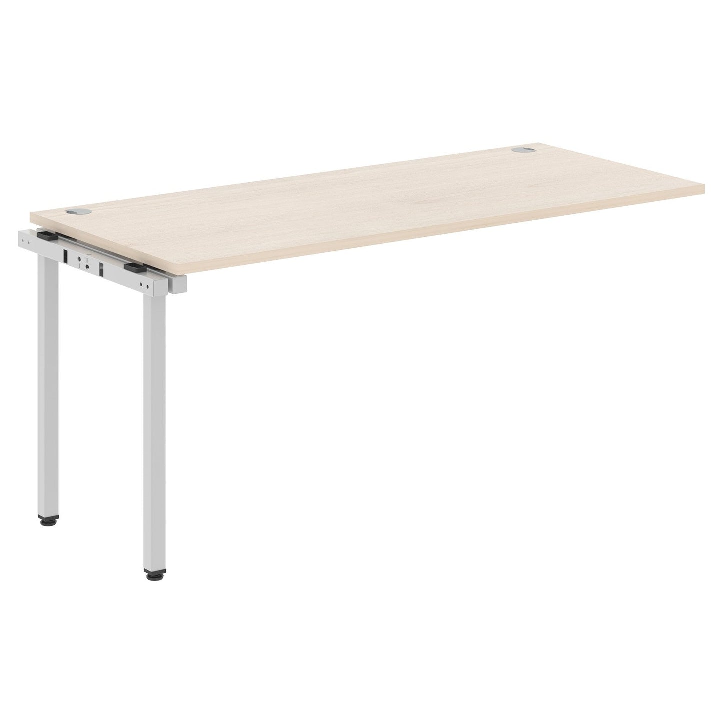 RECTANGULAR SHAPE DESK EXTENSION MADE IN 25MM MFC TOP, E1 LAMINATE CHIPBOARD WITH WOODEN MODESTY PANEL 40X40MM METAL U SHAPE FRAMES by Treejar | Souqify
