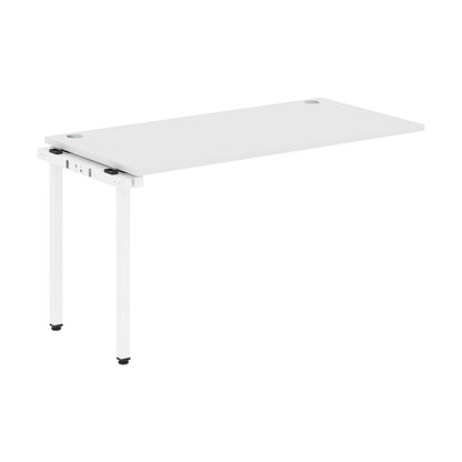 RECTANGULAR SHAPE DESK EXTENSION MADE IN 25MM MFC TOP, E1 LAMINATE CHIPBOARD WITH WOODEN MODESTY PANEL 40X40MM METAL U SHAPE FRAMES by Treejar | Souqify