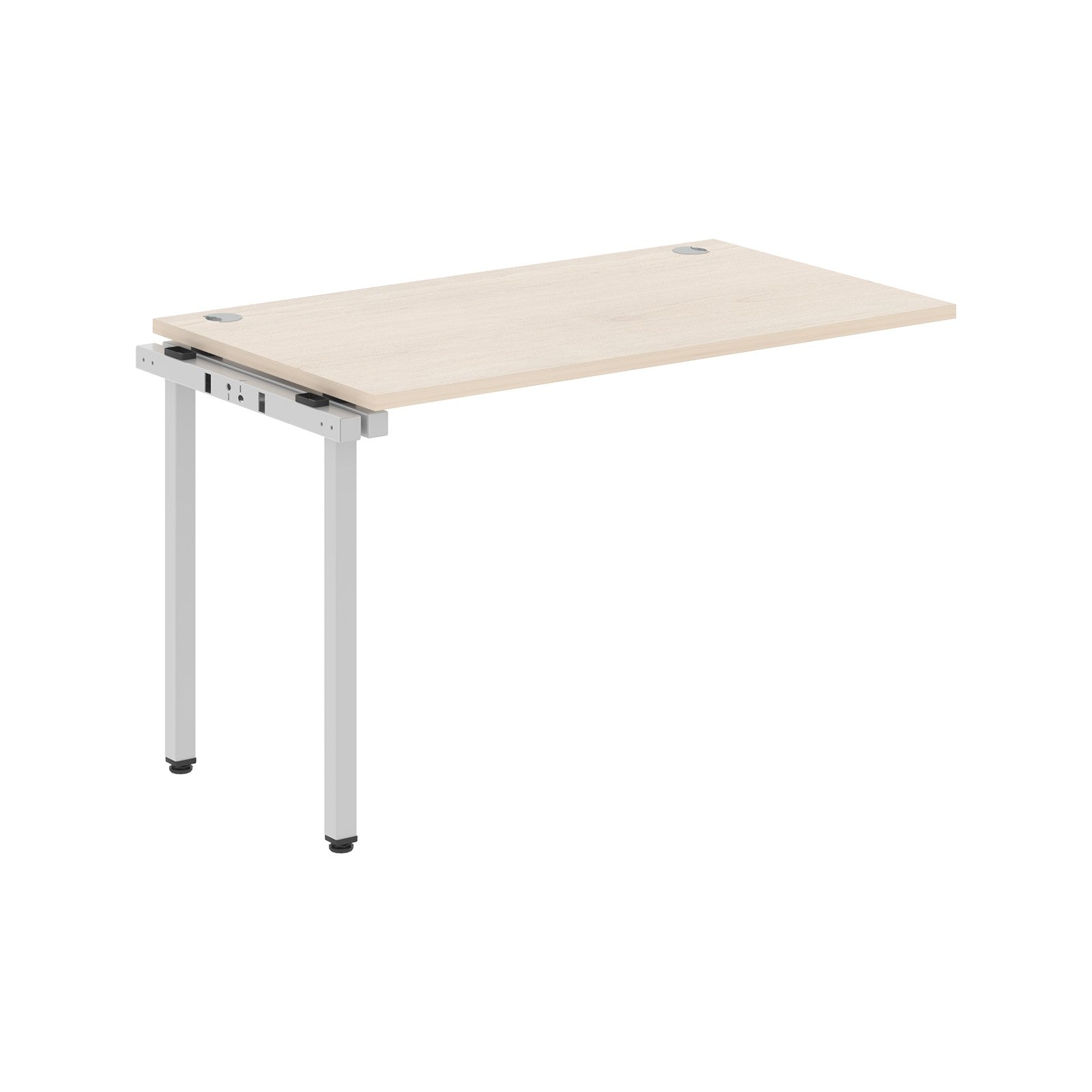 RECTANGULAR SHAPE DESK EXTENSION MADE IN 25MM MFC TOP, E1 LAMINATE CHIPBOARD WITH WOODEN MODESTY PANEL 40X40MM METAL U SHAPE FRAMES by Treejar | Souqify