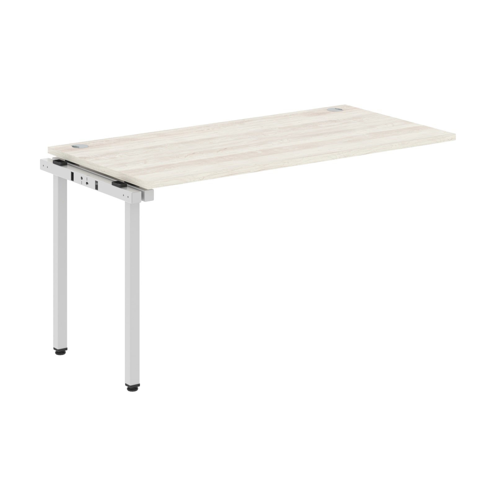 RECTANGULAR SHAPE DESK EXTENSION MADE IN 25MM MFC TOP, E1 LAMINATE CHIPBOARD WITH WOODEN MODESTY PANEL 40X40MM METAL U SHAPE FRAMES by Treejar | Souqify