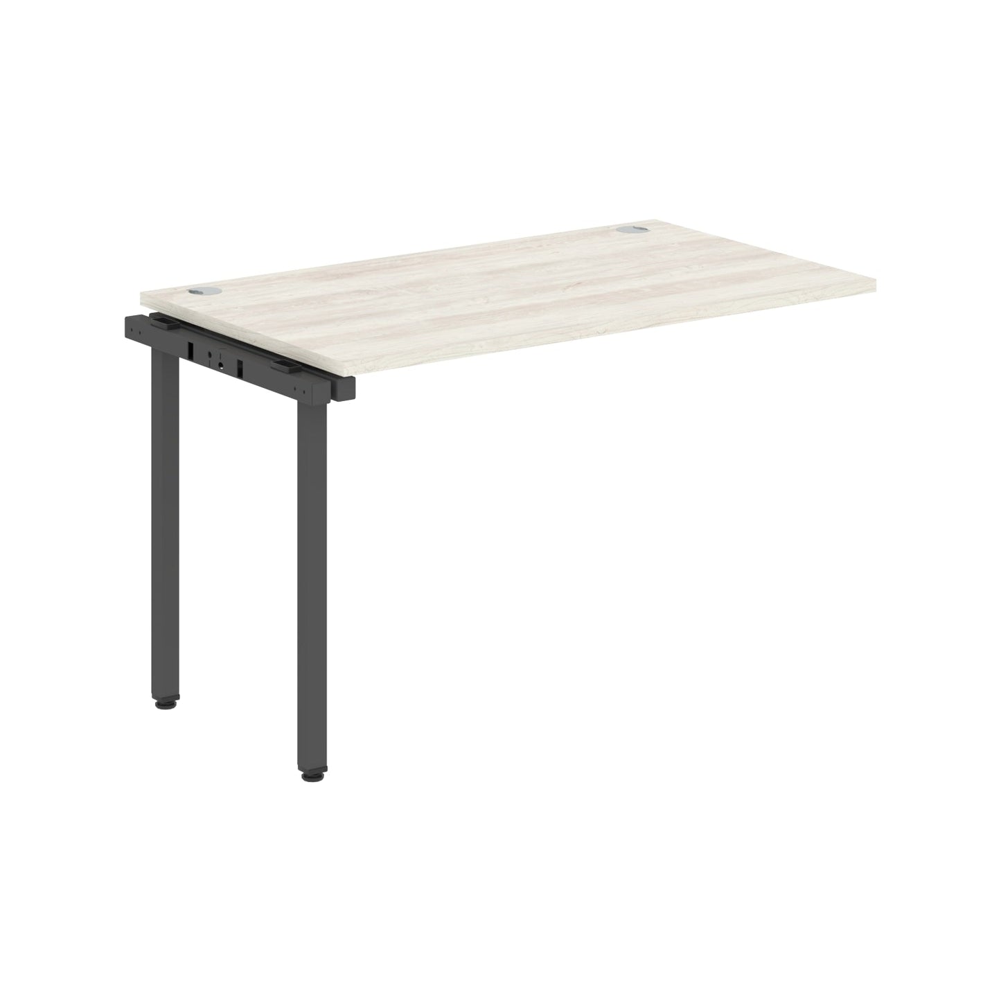 RECTANGULAR SHAPE DESK EXTENSION MADE IN 25MM MFC TOP, E1 LAMINATE CHIPBOARD WITH WOODEN MODESTY PANEL 40X40MM METAL U SHAPE FRAMES by Treejar | Souqify