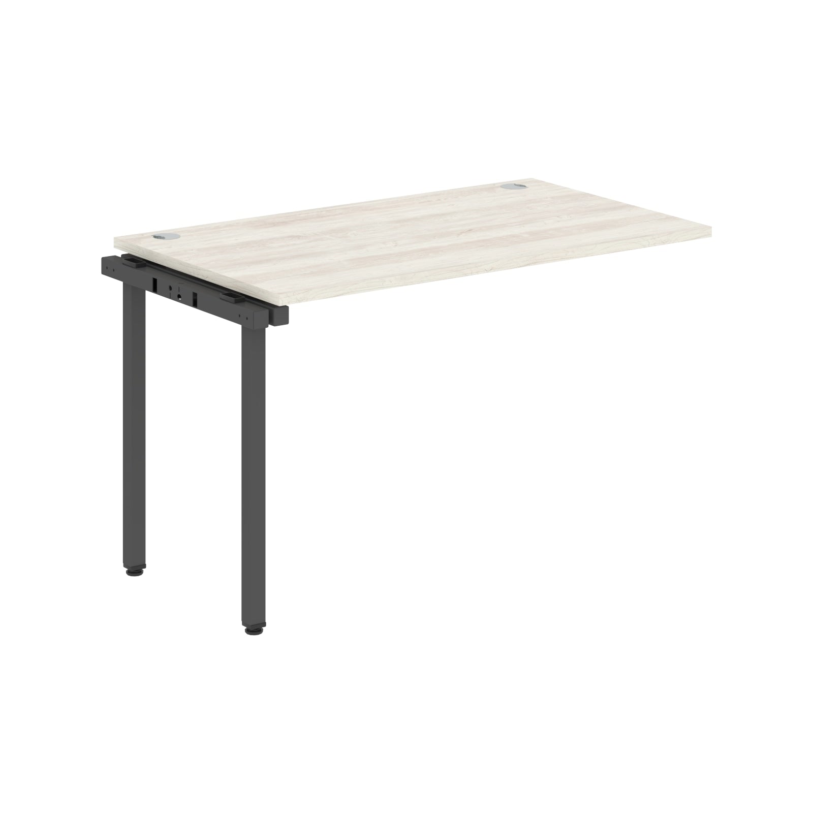 RECTANGULAR SHAPE DESK EXTENSION MADE IN 25MM MFC TOP, E1 LAMINATE CHIPBOARD WITH WOODEN MODESTY PANEL 40X40MM METAL U SHAPE FRAMES by Treejar | Souqify
