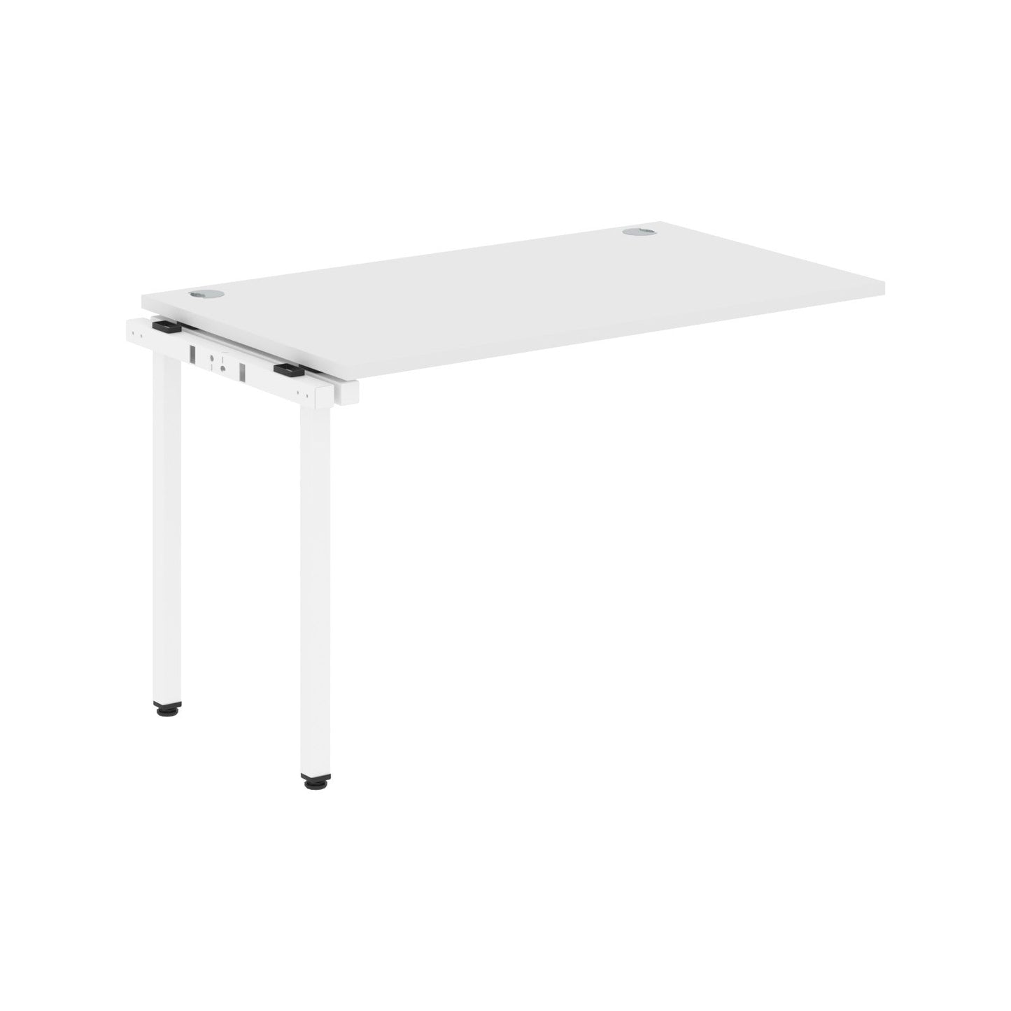 RECTANGULAR SHAPE DESK EXTENSION MADE IN 25MM MFC TOP, E1 LAMINATE CHIPBOARD WITH WOODEN MODESTY PANEL 40X40MM METAL U SHAPE FRAMES by Treejar | Souqify
