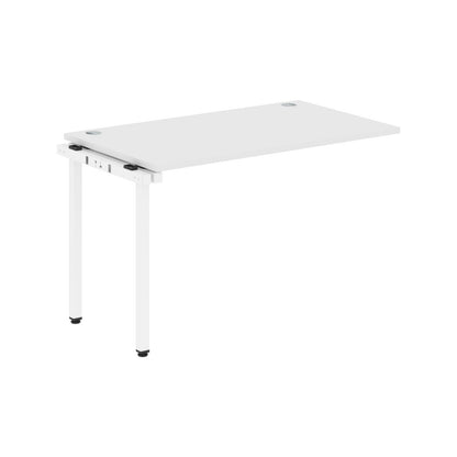 RECTANGULAR SHAPE DESK EXTENSION MADE IN 25MM MFC TOP, E1 LAMINATE CHIPBOARD WITH WOODEN MODESTY PANEL 40X40MM METAL U SHAPE FRAMES by Treejar | Souqify