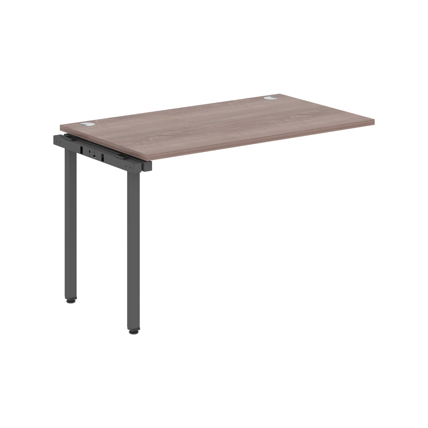 RECTANGULAR SHAPE DESK EXTENSION MADE IN 25MM MFC TOP, E1 LAMINATE CHIPBOARD WITH WOODEN MODESTY PANEL 40X40MM METAL U SHAPE FRAMES by Treejar | Souqify
