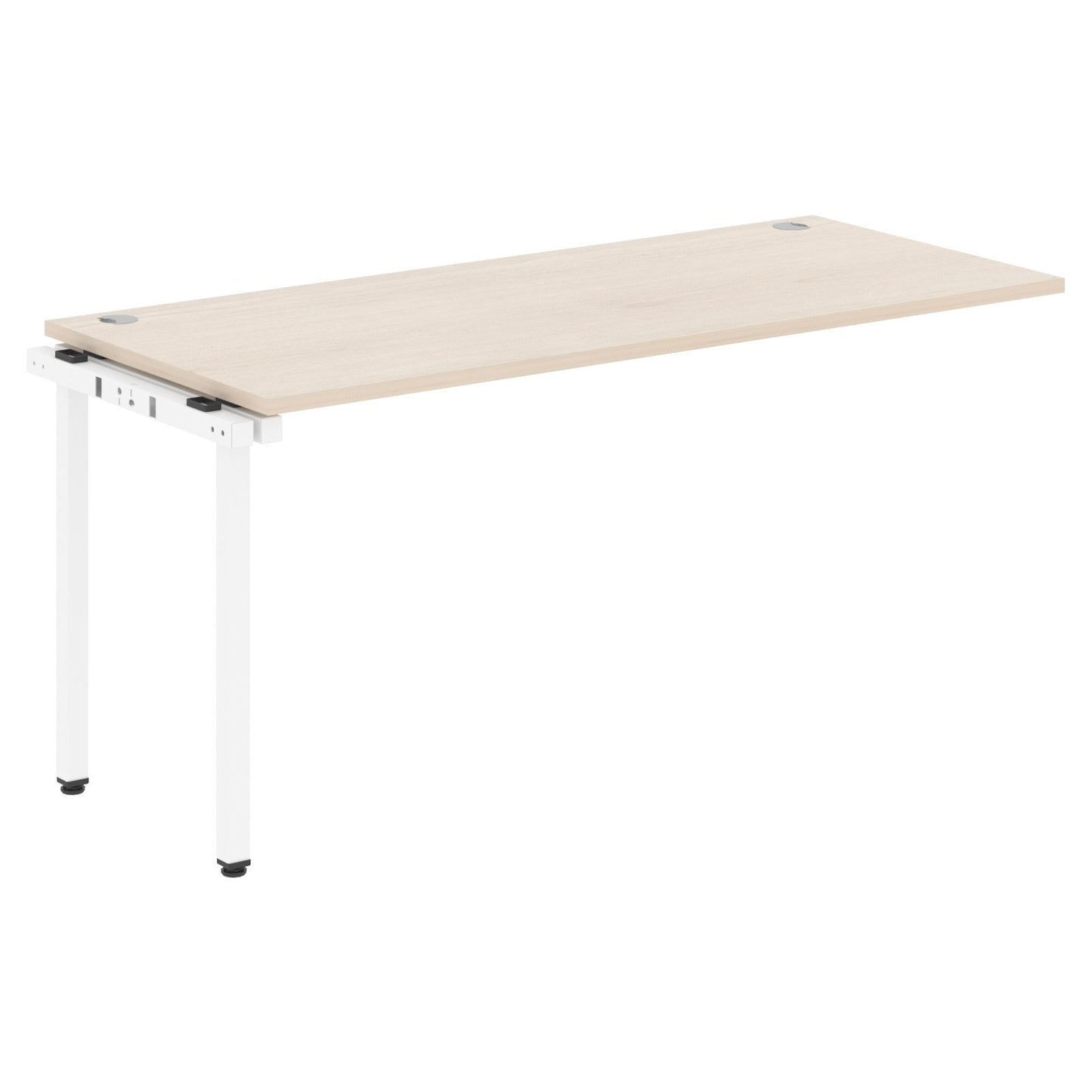 RECTANGULAR SHAPE DESK EXTENSION MADE IN 25MM MFC TOP, E1 LAMINATE CHIPBOARD WITH WOODEN MODESTY PANEL 40X40MM METAL U SHAPE FRAMES by Treejar | Souqify