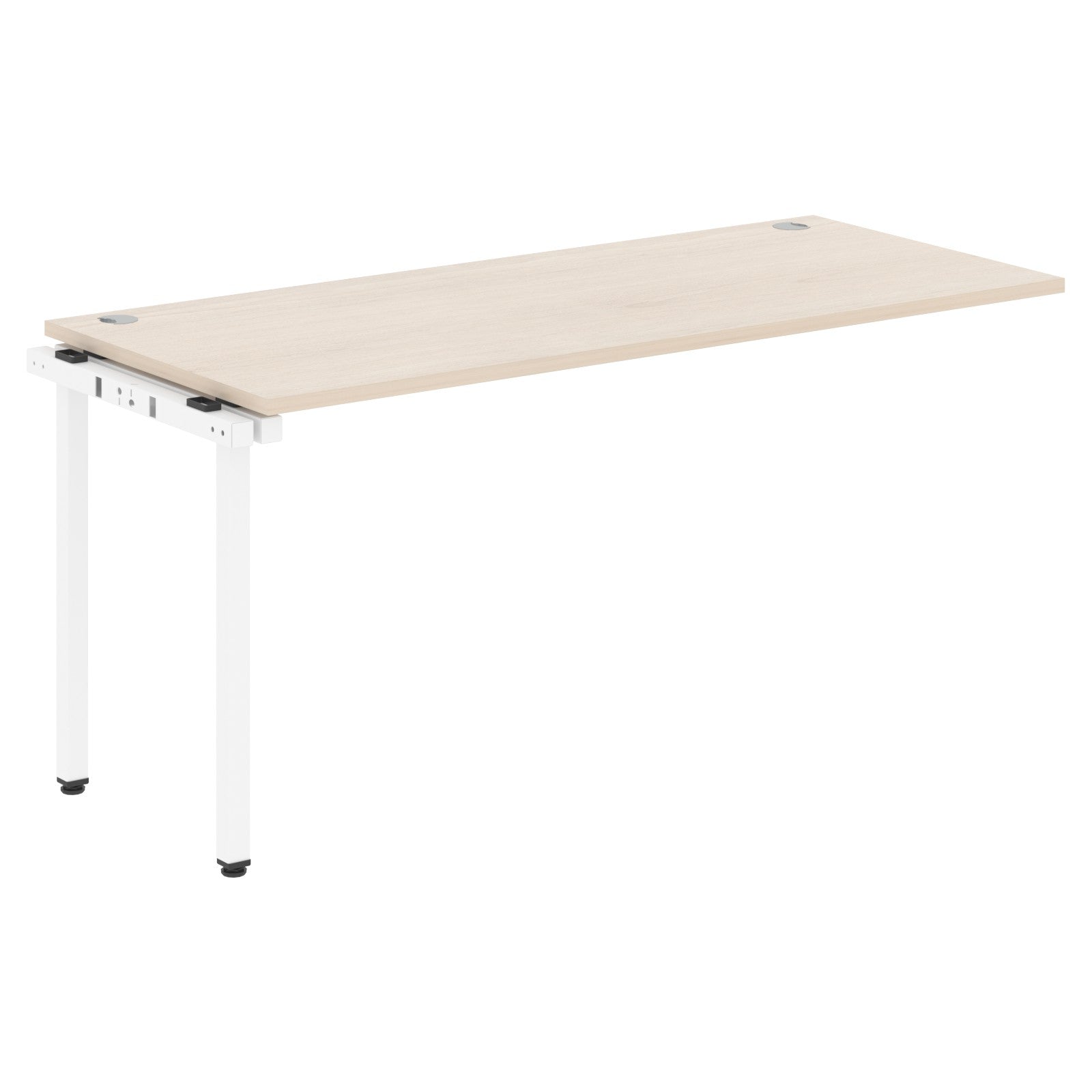 RECTANGULAR SHAPE DESK EXTENSION MADE IN 25MM MFC TOP, E1 LAMINATE CHIPBOARD WITH WOODEN MODESTY PANEL 40X40MM METAL U SHAPE FRAMES by Treejar | Souqify