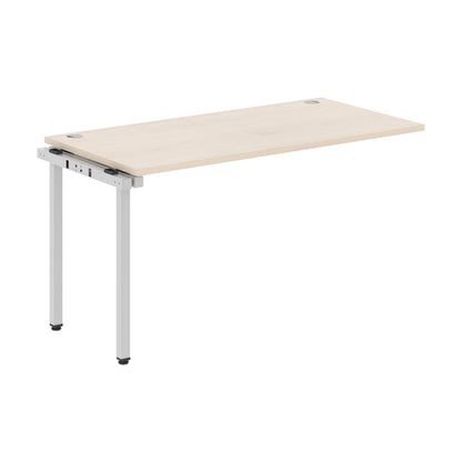 RECTANGULAR SHAPE DESK EXTENSION MADE IN 25MM MFC TOP, E1 LAMINATE CHIPBOARD WITH WOODEN MODESTY PANEL 40X40MM METAL U SHAPE FRAMES by Treejar | Souqify