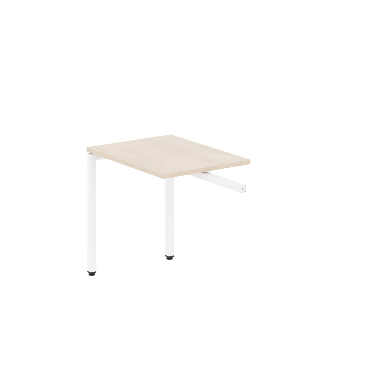 RECTANGULAR SHAPE DESK EXTENSION MADE IN 25MM MFC TOP, E1 LAMINATE CHIPBOARD WITH WOODEN MODESTY PANEL 40X40MM METAL U SHAPE FRAMES by Treejar | Souqify