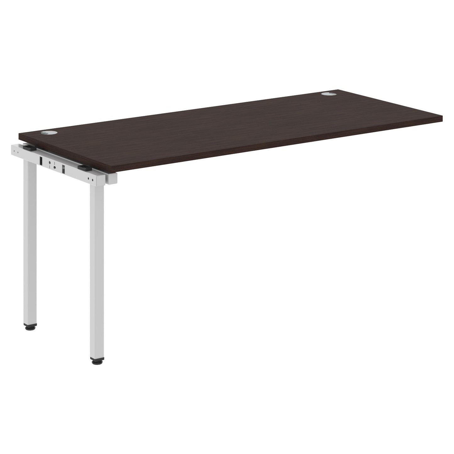 RECTANGULAR SHAPE DESK EXTENSION MADE IN 25MM MFC TOP, E1 LAMINATE CHIPBOARD WITH WOODEN MODESTY PANEL 40X40MM METAL U SHAPE FRAMES by Treejar | Souqify