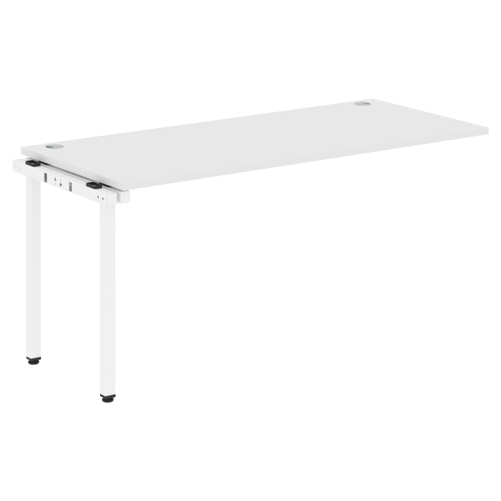 RECTANGULAR SHAPE DESK EXTENSION MADE IN 25MM MFC TOP, E1 LAMINATE CHIPBOARD WITH WOODEN MODESTY PANEL 40X40MM METAL U SHAPE FRAMES by Treejar | Souqify